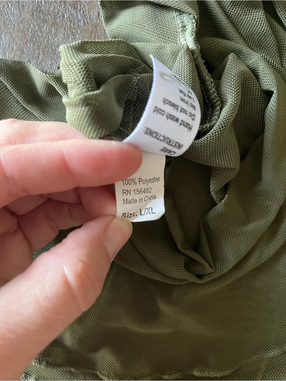 Kids Ballet Skirt Xl Olive Green